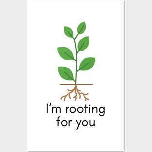 Funny House Plant Gardening Tee I'm Rooting For You Posters and Art